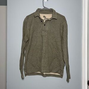 Gramicci Long Sleeve Polo Sweatshirt 100% cotton